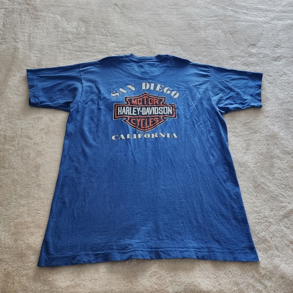 Vintage 90s Harley-Davidson San Diego California Pocket T-Shirt, Men's Size XL - Picture 7 of 9